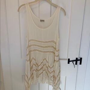 Free People Intimates Cream Tunic dress/top